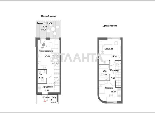 Будинок за адресою вул. Фруктова (площа 73,1 м²) - Atlanta.ua