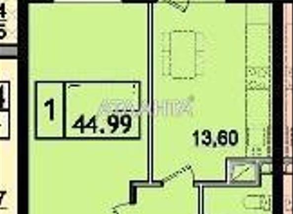 1-комнатная квартира по адресу ул. Сахарова (площадь 45 м²) - Atlanta.ua - фото 13
