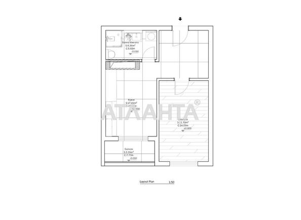 1-room apartment apartment by the address st. Krasnova (area 43,3 m²) - Atlanta.ua - фото 17