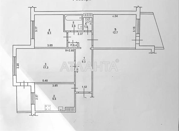 3-кімнатна квартира за адресою Глушко ак. Пр. (площа 65 м²) - Atlanta.ua - фото 8