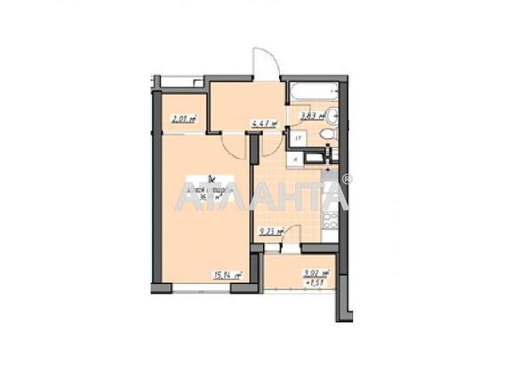 1-room apartment apartment by the address st. Glushko ak pr Dimitrova pr (area 38,2 m²) - Atlanta.ua - photo 5