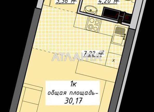 1-кімнатна квартира за адресою Курортний пров. (площа 30 м²) - Atlanta.ua - фото 13