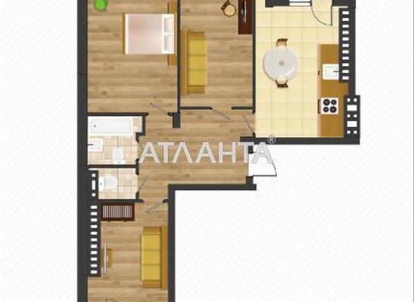 3-комнатная квартира по адресу ул. Николаевская (площадь 99,6 м²) - Atlanta.ua