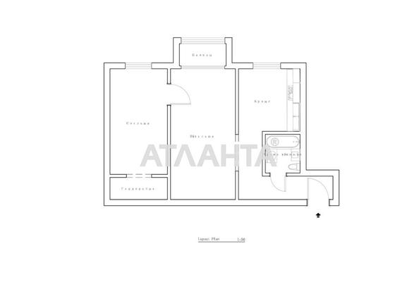 2-комнатная квартира по адресу ул. Бульв. Вацлава Гавела (площадь 46,7 м²) - Atlanta.ua - фото 22