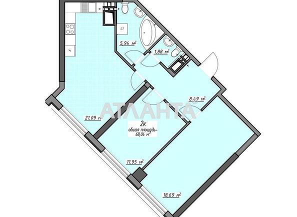 2-rooms apartment apartment by the address st. Glushko ak pr Dimitrova pr (area 68,0 m²) - Atlanta.ua - photo 5