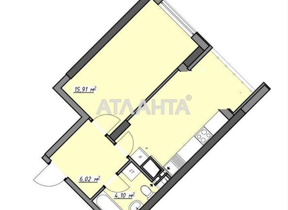 1-комнатная квартира по адресу Глушко ак. Пр. (площадь 41,6 м²) - Atlanta.ua - фото 17