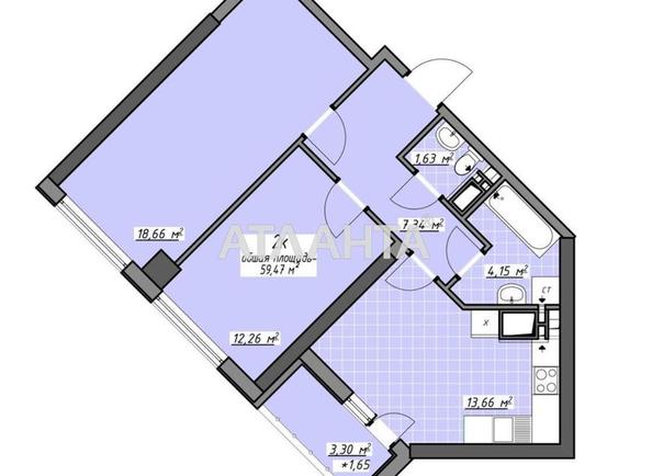 2-комнатная квартира по адресу Глушко ак. Пр. (площадь 59,5 м²) - Atlanta.ua - imageAlt 18