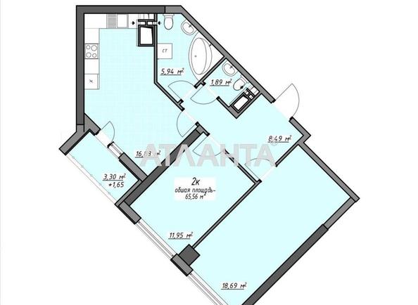 2-комнатная квартира по адресу Глушко ак. Пр. (площадь 65,6 м²) - фото 28 2-комнатная квартира по адресу Глушко ак. Пр. (площадь 65,6 м²) - Atlanta.ua - фото 28