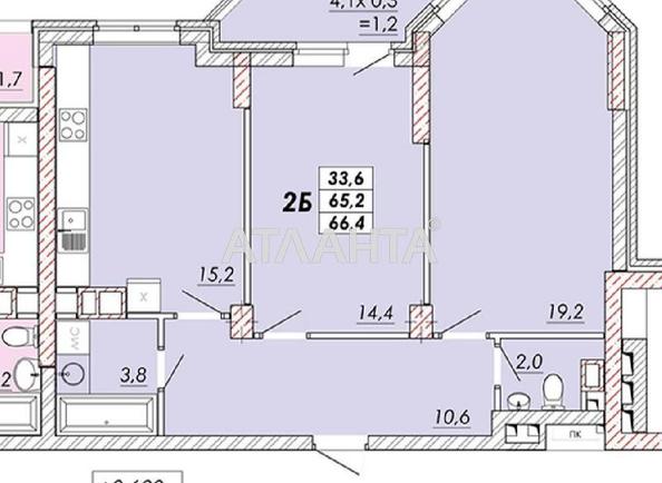 2-комнатная квартира по адресу Овидиопольская дор. (площадь 66,4 м²) - Atlanta.ua