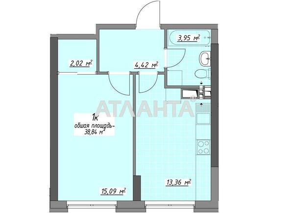 1-кімнатна квартира за адресою Глушко ак. Пр. (площа 38,8 м²) - Atlanta.ua - фото 5