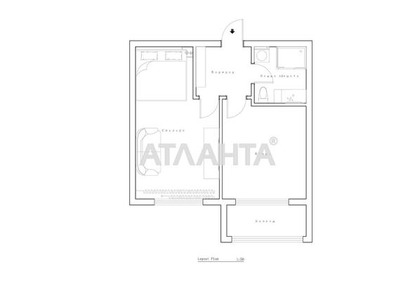 1-комнатная квартира по адресу ул. Руставели шота (площадь 42 м²) - Atlanta.ua - фото 8