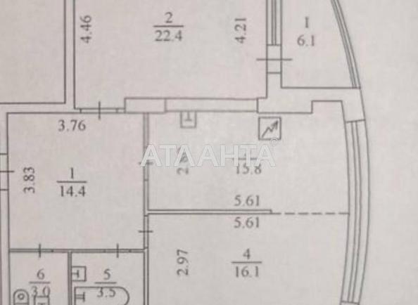 2-комнатная квартира по адресу Берестейский проспект(пр-т. Победы) (площадь 81,7 м²) - Atlanta.ua - фото 12