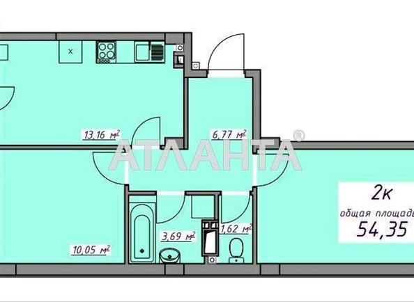 2-rooms apartment apartment by the address st. Proezdnaya (area 54,4 m²) - Atlanta.ua