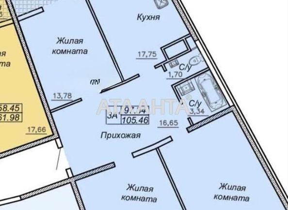 3-комнатная квартира по адресу ул. Каманина (площадь 105 м²) - Atlanta.ua - фото 33