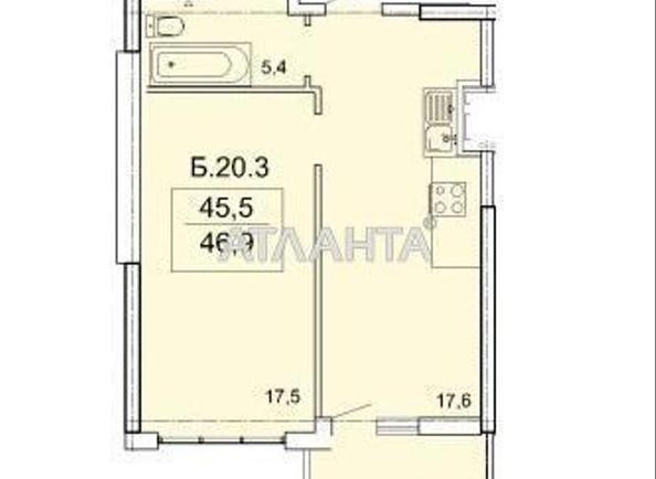 1-кімнатна квартира за адресою Тополиний пров. (площа 46,9 м²) - Atlanta.ua