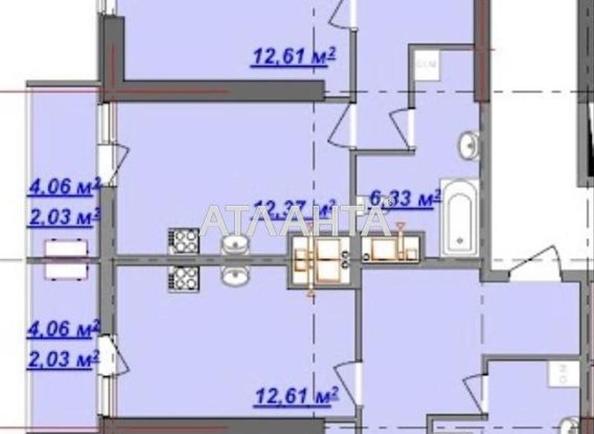 3-rooms apartment apartment by the address st. Dacha Kovalevskogo Amundsena (area 90 m²) - Atlanta.ua