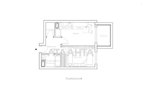 1-room apartment apartment by the address st. Shchurata V ul (area 40,2 m²) - Atlanta.ua - photo 22