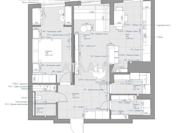 2-rooms apartment apartment by the address st. Begovaya ul (area 68 m²) - Atlanta.ua - photo 16