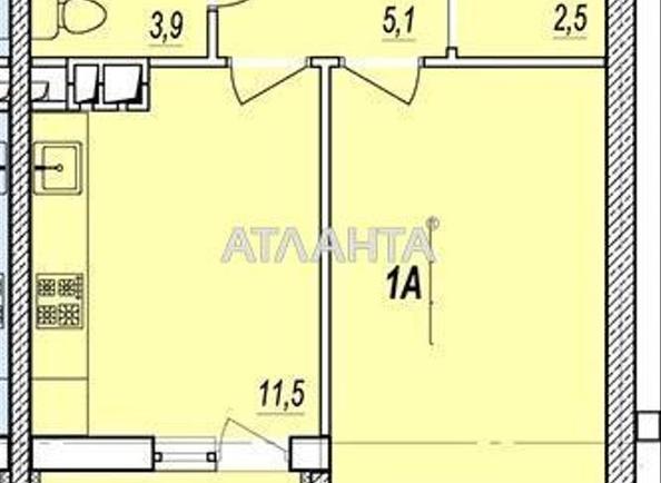 1-room apartment apartment by the address st. Prokhorovskaya Khvorostina (area 41,4 m²) - Atlanta.ua - photo 2
