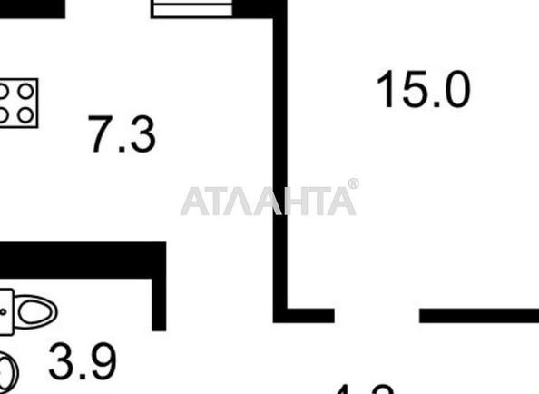 1-кімнатна квартира за адресою вул. Ломоносова (площа 37,9 м²) - Atlanta.ua - фото 13