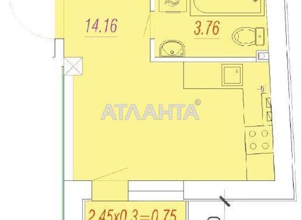 1-комнатная квартира по адресу ул. Степовая (площадь 19 м²) - Atlanta.ua