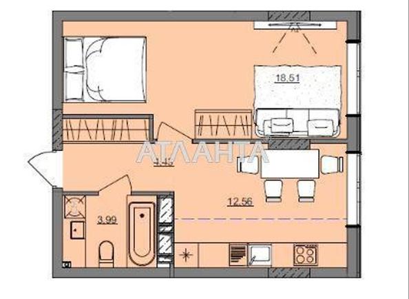 1-room apartment apartment by the address st. Bocharova gen (area 39,3 m²) - Atlanta.ua - photo 5