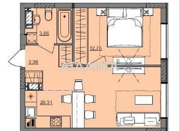 1-room apartment apartment by the address st. Bocharova gen (area 39,5 m²) - Atlanta.ua - photo 2