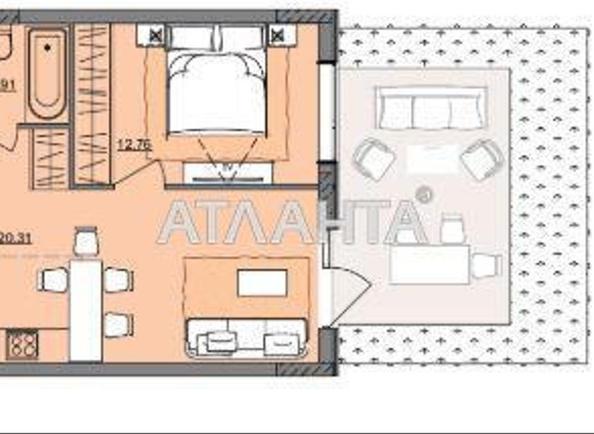 1-room apartment apartment by the address st. Bocharova gen (area 43,6 m²) - Atlanta.ua - photo 2