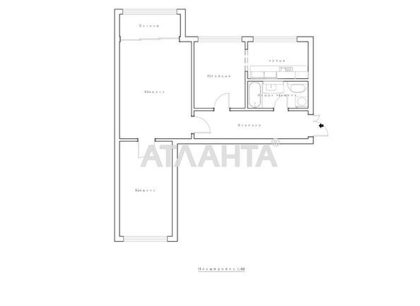 3-rooms apartment apartment by the address st. Bulvar Lesi Ukrainki (area 62 m²) - Atlanta.ua - photo 29