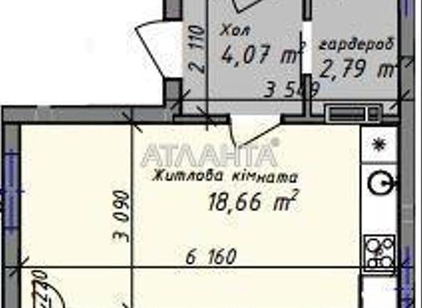 1-кімнатна квартира за адресою вул. Промислова (площа 34,3 м²) - Atlanta.ua - фото 5