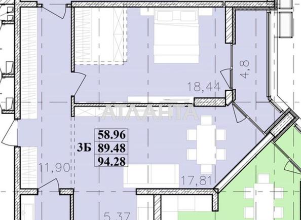3-комнатная квартира по адресу ул. Франко Ивана (площадь 94,3 м²) - Atlanta.ua