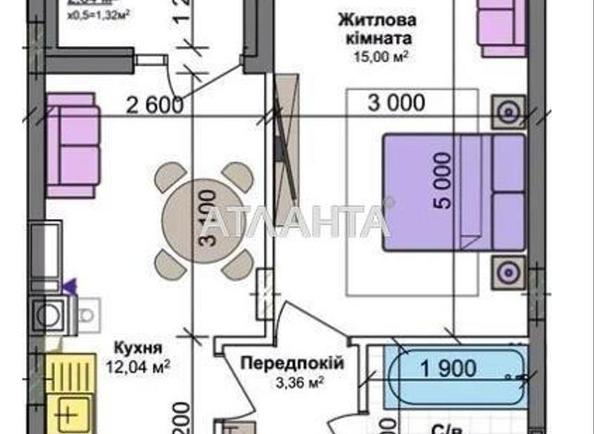 1-кімнатна квартира за адресою вул. Одеська (площа 37 м²) - Atlanta.ua - фото 9