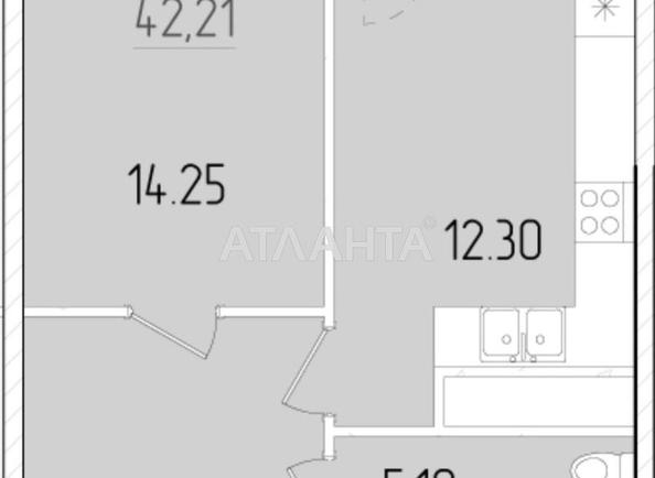 1-room apartment apartment by the address st. Krasnova (area 42 m²) - Atlanta.ua - photo 7