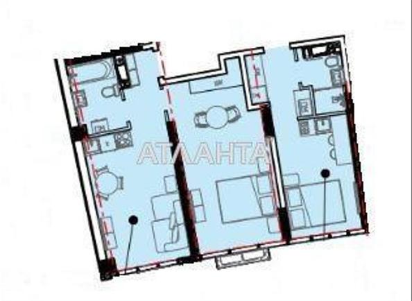 2-кімнатна квартира за адресою вул. Гоголя (площа 66,8 м²) - Atlanta.ua