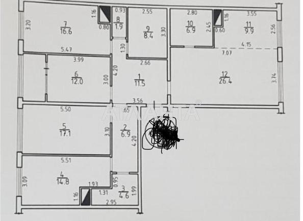 4+-rooms apartment apartment by the address st. Zhemchuzhnaya (area 141 m²) - photo 24 4+-rooms apartment apartment by the address st. Zhemchuzhnaya (area 141 m²) - Atlanta.ua - photo 24