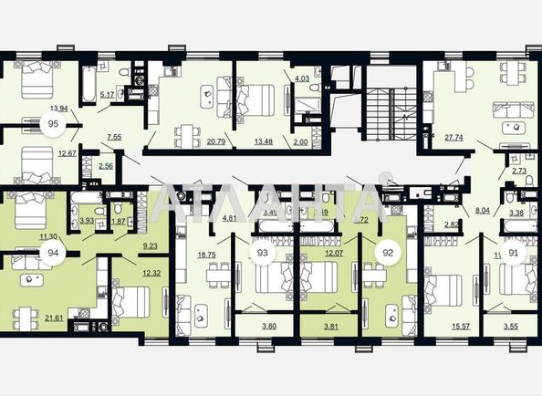 3-rooms apartment apartment by the address st. Shchurata V ul (area 82,2 m²) - фото 16 3-rooms apartment apartment by the address st. Shchurata V ul (area 82,2 m²) - Atlanta.ua - фото 16