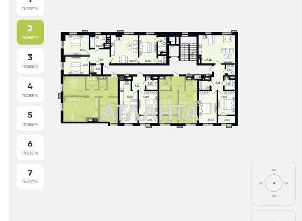 3-кімнатна квартира за адресою Щурата В. Вул. (площа 82,2 м²) - Atlanta.ua - фото 17