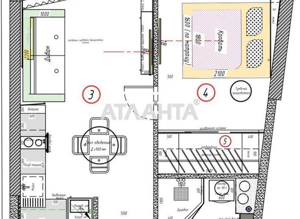 1-room apartment apartment by the address st. Chubaevskaya Selsovetskaya (area 43 m²) - Atlanta.ua - photo 17