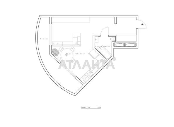 1-кімнатна квартира за адресою вул. Аркадійське плато (площа 34,7 м²) - Atlanta.ua - фото 16