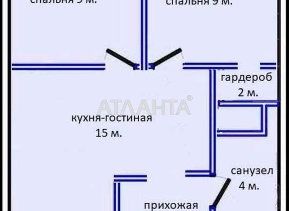 1-room apartment apartment by the address st. Zhemchuzhnaya (area 44 m²) - Atlanta.ua - photo 8