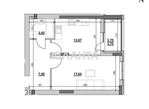 1-room apartment apartment by the address st. Rudnenska (area 45,6 m²) - Atlanta.ua - photo 14