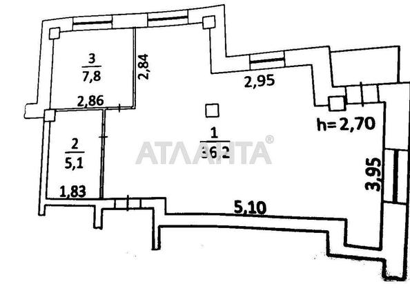 2-комнатная квартира по адресу Сеченова пер. (площадь 50 м²) - Atlanta.ua - фото 2