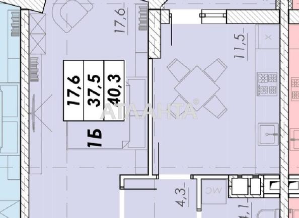 1-комнатная квартира по адресу ул. Прохоровская (площадь 41 м²) - Atlanta.ua