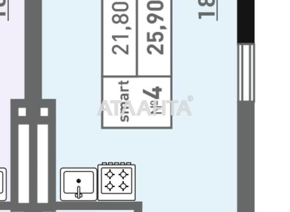 1-комнатная квартира по адресу ул. Пишоновская (площадь 25,9 м²) - Atlanta.ua
