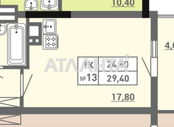 1-room apartment apartment by the address st. Pishonovskaya (area 29,4 m²) - Atlanta.ua - photo 2