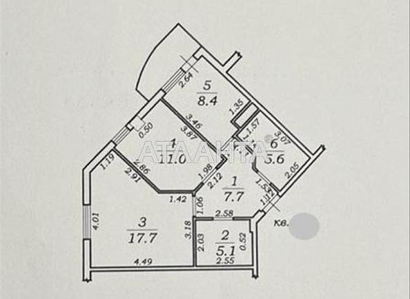 2-кімнатна квартира за адресою вул. Середньофонтанська (площа 56,8 м²) - Atlanta.ua - фото 10