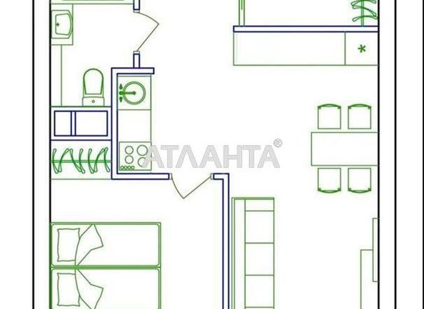 1-room apartment apartment by the address st. Zhemchuzhnaya (area 43 m²) - Atlanta.ua - photo 20