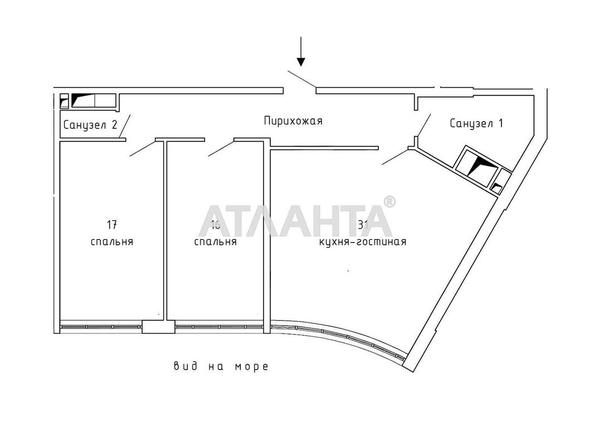 1-кімнатна квартира за адресою вул. Каманіна (площа 89 м²) - Atlanta.ua - фото 2