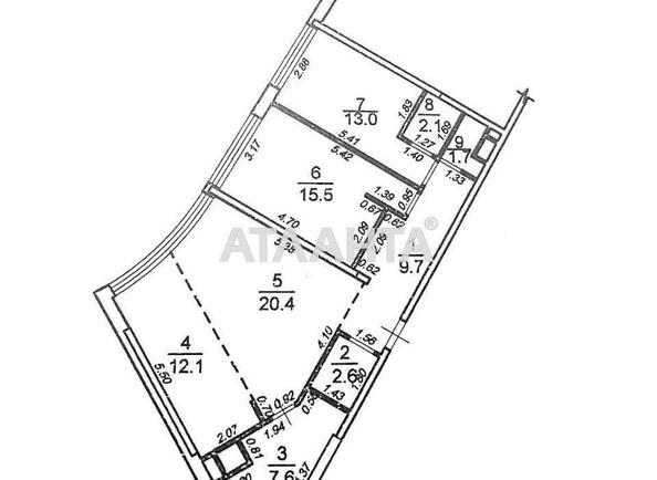 3-комнатная квартира по адресу ул. Каманина (площадь 89 м²) - Atlanta.ua - фото 21