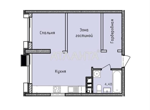 1-комнатная квартира по адресу ул. Франко Ивана (площадь 45,5 м²) - Atlanta.ua - фото 2